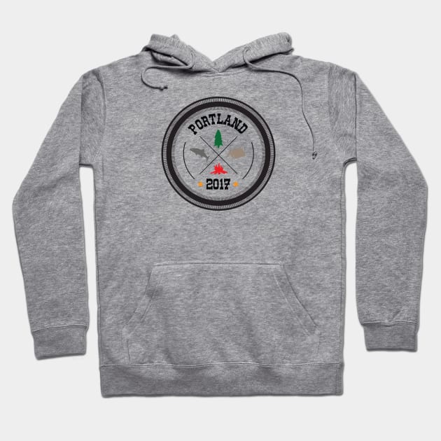 Portland Badge of Honor Hoodie by jkim31